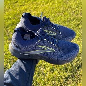 EUC Brooks Mens Glycerin Stealthfit 20 Athletic Shoes Size 12 in Blue.